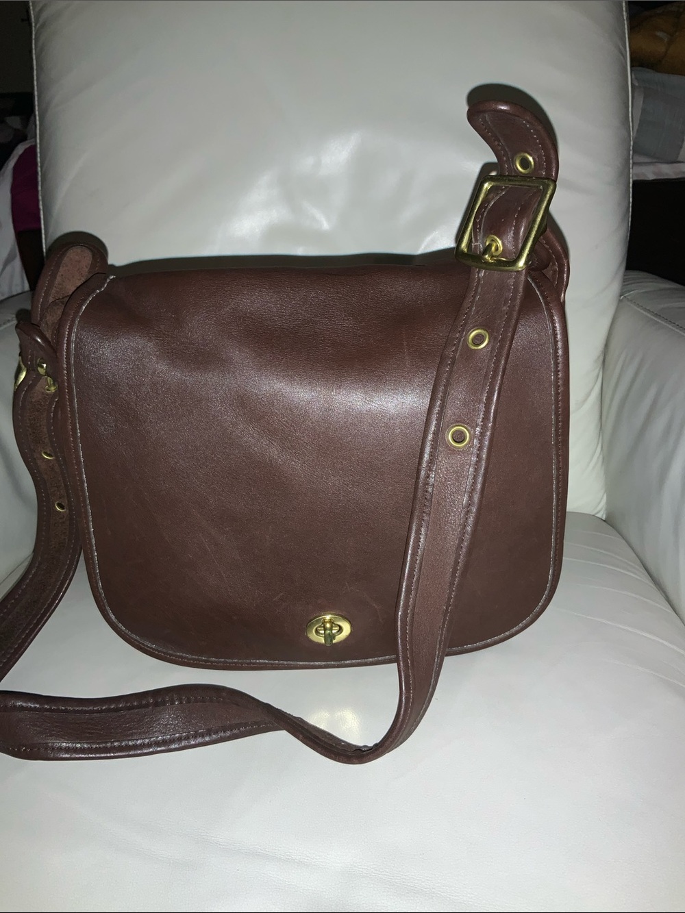 Coach 1992 Vintage Stewardess Bag, style #9525. In good condition.